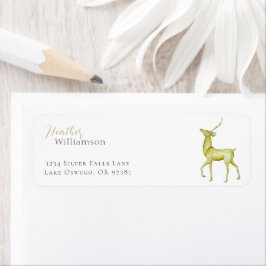 ミニマル金ゴールドトナディアクリスマスホリデー ラベル