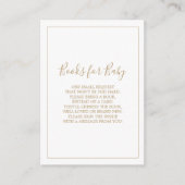 ミニマル金ゴールドブックベビーカード エンクロージャーカード (正面)