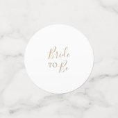 ミニマル金ゴールドブライダルシャワー表 コンフェッティ (スモール正面)