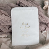 ミニマル金ゴールドベビーシャワーベビーは甘い フェイバーバッグ