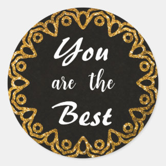 ミニマル金ゴールドマンダラ鑑賞シール ラウンドシール