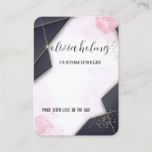 ミニマル金ゴールドマーベルジュエリー名刺 名刺 (正面)