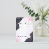 ミニマル金ゴールドマーベルジュエリー名刺 名刺 (スタンド正面)