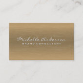 ミニマル金ゴールドメタルテクスチャ背景 名刺 (正面)
