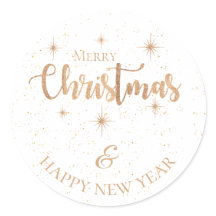 ミニマル金ゴールドメリークリスマスとハッピーニューイヤー