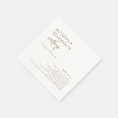 ミニマル金ゴールドモダンのおもしろい事実ナプキン スタンダードカクテルナプキン (角)