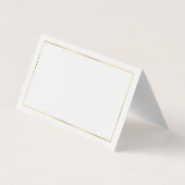 ミニマル金ゴールドモダングリッター円ロゴ 名刺 (裏面)