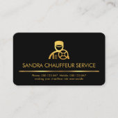 ミニマル金ゴールドラインショーフールサービス 名刺 (正面)