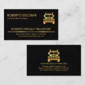 ミニマル金ゴールドライントラック 名刺 (正面/裏面)