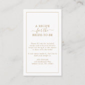 ミニマル金ゴールドレシピ要求 エンクロージャーカード (正面)