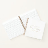 ミニマル金ゴールド台本ミセス結婚ズ・ゲストブック ノートブック (内部)