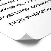 ミニマル金ゴールド手書きシンプルイベント飲料 ポスター (角)