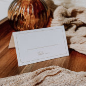 ミニマル金ゴールド折り結婚曲げ プレイスカード