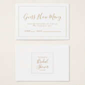 ミニマル金ゴールド数ゲーム数を推測するキス (正面&裏面)