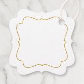 ミニマル金ゴールド枠結婚付き帆船 フェイバータグ (裏面)