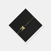 ミニマル金ゴールド歯科用ナプキン スタンダードカクテルナプキン (角)