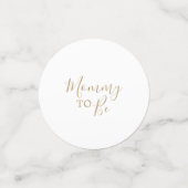 ミニマル金ゴールド男の子のシャワーのテーブル コンフェッティ (スモール正面)