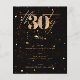 ミニマル金ゴールド第30回予算バースデーパーティーメニュー