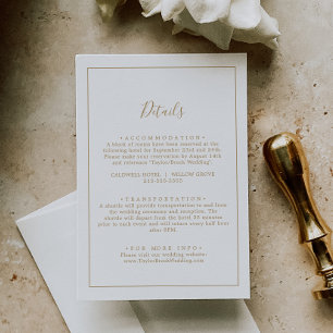 ミニマル金ゴールド結婚の詳細エンクロージャカード エンクロージャーカード