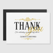 ミニマル金ゴールド結婚ズありがとうお土産 (正面/裏面)