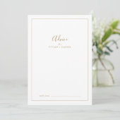 ミニマル金ゴールド結婚ズ アドバイスカード (スタンド正面)