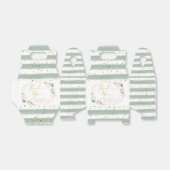 ミニマル金ゴールド緑の幾何学的ベビー開花 フェイバーボックス (折り畳みなし)