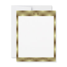 ミニマル金ゴールド縁どモノグラム