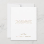 ミニマル金ゴールド3 Photo Collageサンキューカード サンキューカード (裏面)