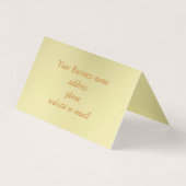 ミニマル金ゴールド50ドル折りギフトカード (裏面)