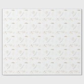 ミニマル金ゴールド・デザイナの抽象芸術・ロゴ ラッピングペーパー (フラット)