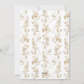 ミニマル金ゴールドArch Photo Feliz Navidadカード シーズンカード (裏面)