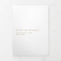 ミニマル金ゴールドQRコードモダン写真結婚