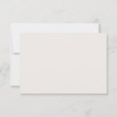 ミニマル金ゴールドQRコード書道RSVPカード 出欠カード (裏面)
