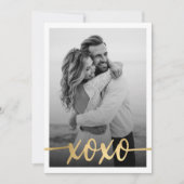 ミニマル金ゴールドXOXOバレンタインデーの写真 (正面)