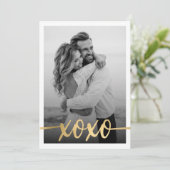 ミニマル金ゴールドXOXOバレンタインデーの写真 (スタンド正面)