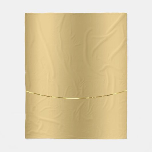 ミニマル金フェイク金ゴールドテクスチャの背景 フリースブランケット (正面)