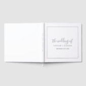 ミニマル銀フォイル結婚ズ ゲストブック (全面)