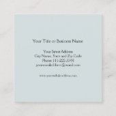 ミニマル開花ツリーカスタマイズ名刺 スクエア名刺 (裏面)