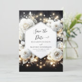 ミニマル開花ホワイトロー結婚ズ セーブザデート (スタンド正面)