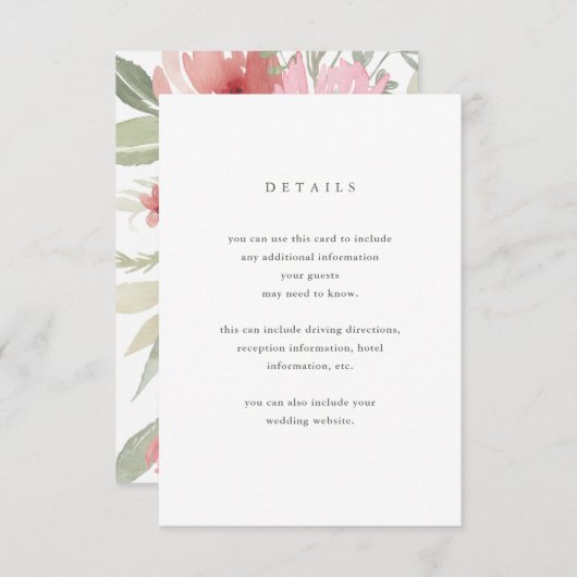 ミニマル開花 | ズゲ結婚スト詳細 エンクロージャーカード (正面/裏面)