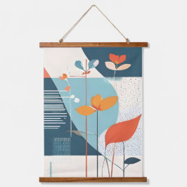 ミニマル開花 吊り下げ型タペストリー