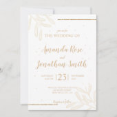 ミニマル離れグリッター 招待状 (正面)