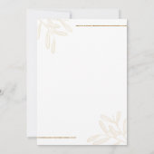 ミニマル離れグリッター 招待状 (裏面)