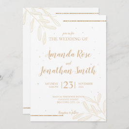 ミニマル離れグリッター 招待状