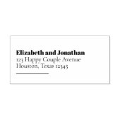 ミニマル離れス整列差出人住所 セルフインキングスタンプ (デザイン)