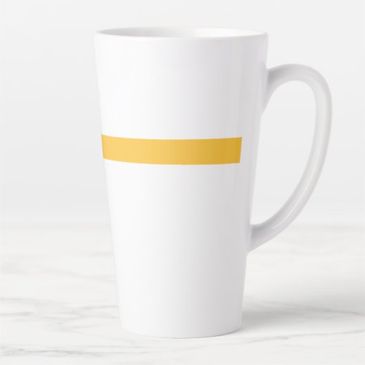 ミニマル雪だるまイエロースカーフウィンター カフェラテマグ (右)