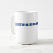 ミニマル雪だるまブルーグレースカーフウィンター コーヒーマグカップ (正面左)