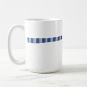 ミニマル雪だるまブルーグレースカーフウィンター コーヒーマグカップ (左)