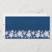 ミニマル雪のクリスマスツリーの挨拶 シーズンカード (裏面)