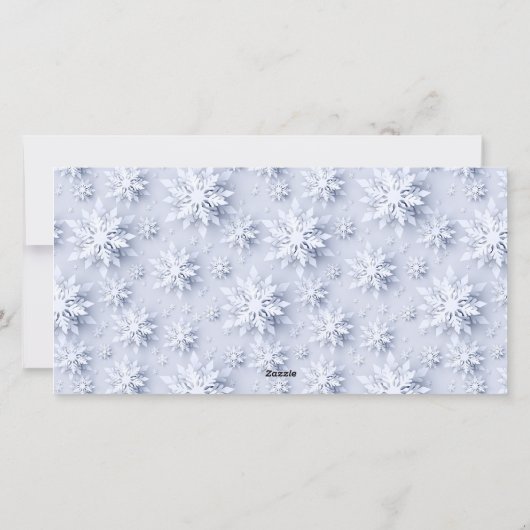 ミニマル雪のクリスマスツリーの挨拶 シーズンカード (裏面)